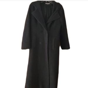Jason Kole Womans 100% Wool Gray Nautical Long Heavy Coat with Hood Size 6‎